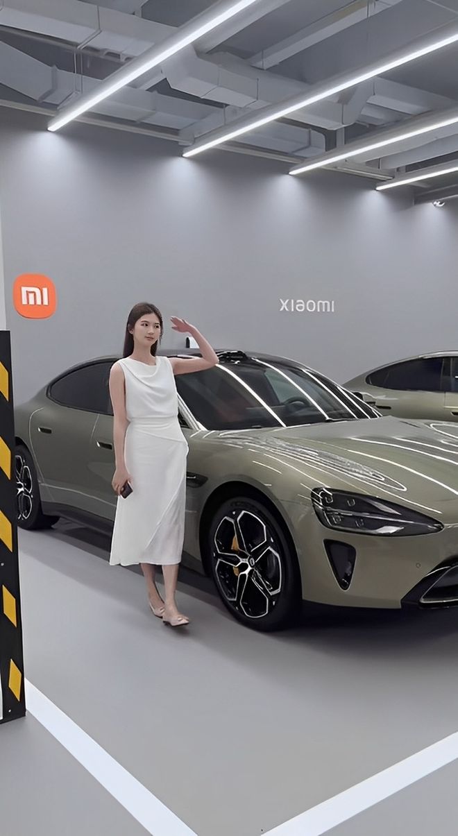 质量都这么高的吗？仙女也就长这样吧J9数字平台小米SU7的美女车主(图9)